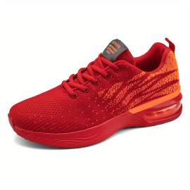 Men Air-cushioned Shoes Shock Absorption Breathable Lightweight Non-slip Sneakers For Jogging Tennis Gym Training Athletic Shoes