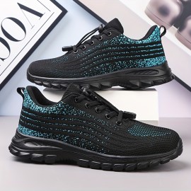 Men's Trendy Breathable Running Shoes, Comfy Non Slip Soft Sole Lace Up Sneakers For Men's Outdoor Activities