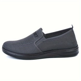 Chic Star Pattern Lightweight Slip-On Shoes for Women: Breathable, All-Season Comfort with Round Toes