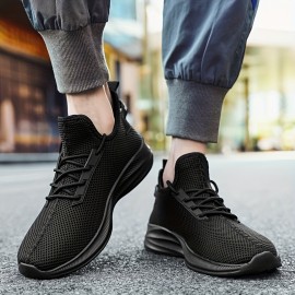 Trendy Men's Running Shoes - Breathable & Non-Slip Sole, Comfort-Fit Lace-Ups for Casual Outdoors