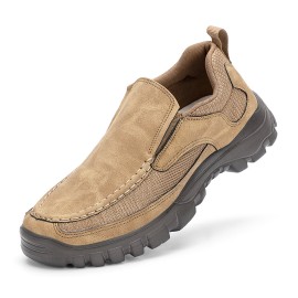 Men's EVA-Sole Loafers: Durable, Comfortable Slip-On Sneakers with Breathable Canvas Lining - Perfect for Outdoor Activities