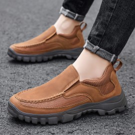 Men's EVA-Sole Loafers: Durable, Comfortable Slip-On Sneakers with Breathable Canvas Lining - Perfect for Outdoor Activities