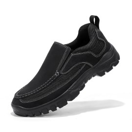 Men's EVA-Sole Loafers: Durable, Comfortable Slip-On Sneakers with Breathable Canvas Lining - Perfect for Outdoor Activities