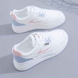 Fashion-Forward Women's Low Top Sneakers - Water-Resistant, All-Season Comfort with Chic Platform Design