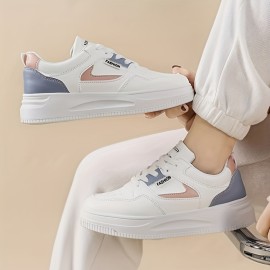 Fashion-Forward Women's Low Top Sneakers - Water-Resistant, All-Season Comfort with Chic Platform Design