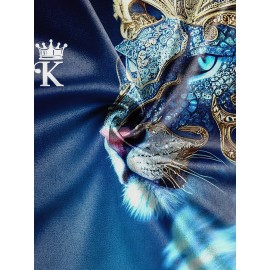 Men's 3D Lion Diamond Print Graphic Tee - Stylish Comfy Summer T-Shirt For Daily Wear & Vacation Resorts