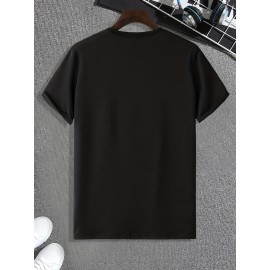 Tees For Men, Funny 'Gaming Make Me Happy' Print T Shirt, Casual Short Sleeve Tshirt For Summer Spring Fall, Tops As Gifts