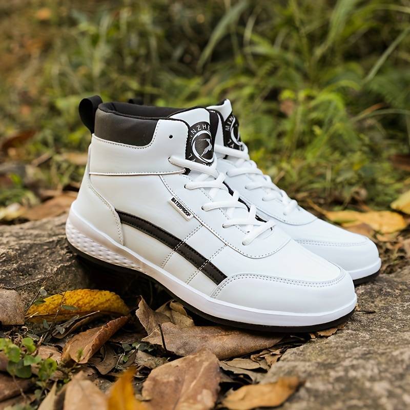 mens casual shoes non slip high top comfy for all seasons outdoor jogging walking camping men s shoes temu details 7