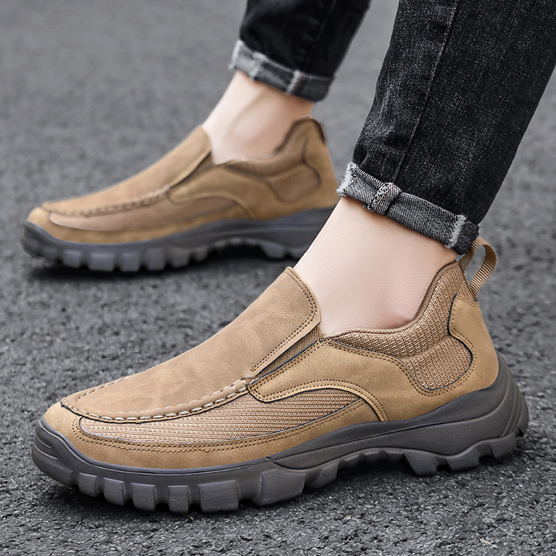 chunky outdoor loafers men s slip sneakers athletic shoes details 5