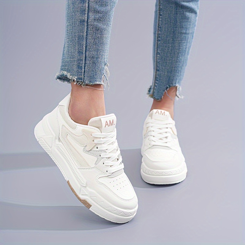 women s platform sneakers casual lace outdoor shoes details 4