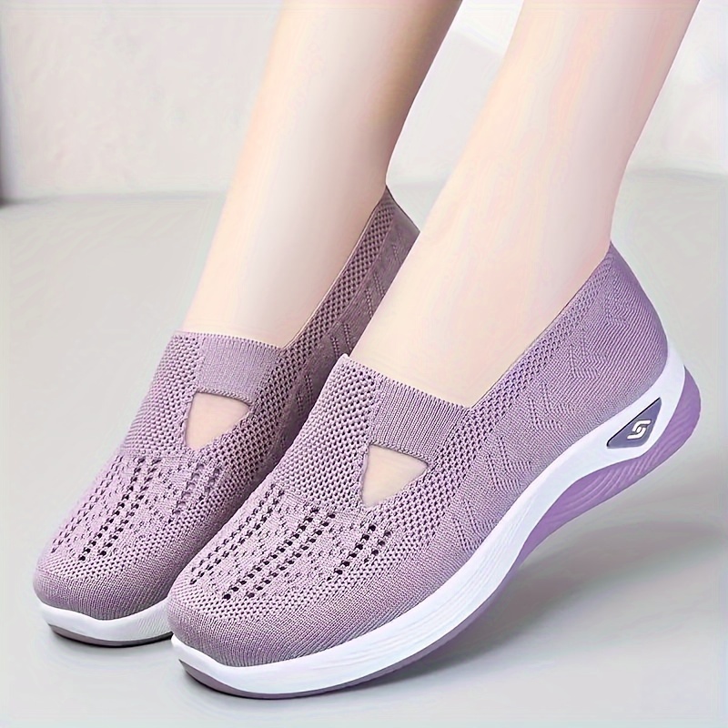 breathable sneakers women s solid color soft sole details 5