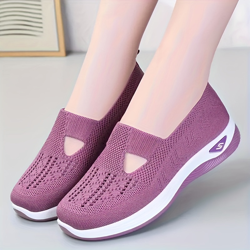 breathable sneakers women s solid color soft sole details 6