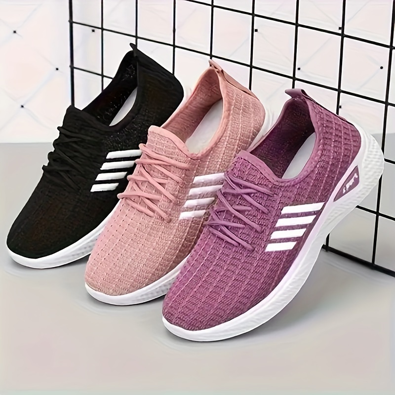 flying woven sneakers women s breathable casual lace outdoor details 8