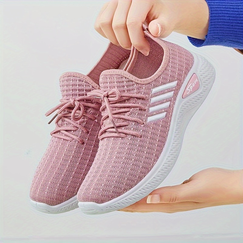 flying woven sneakers women s breathable casual lace outdoor details 12