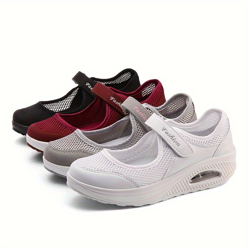 slip sneakers women s breathable mesh lightweight shock details 0