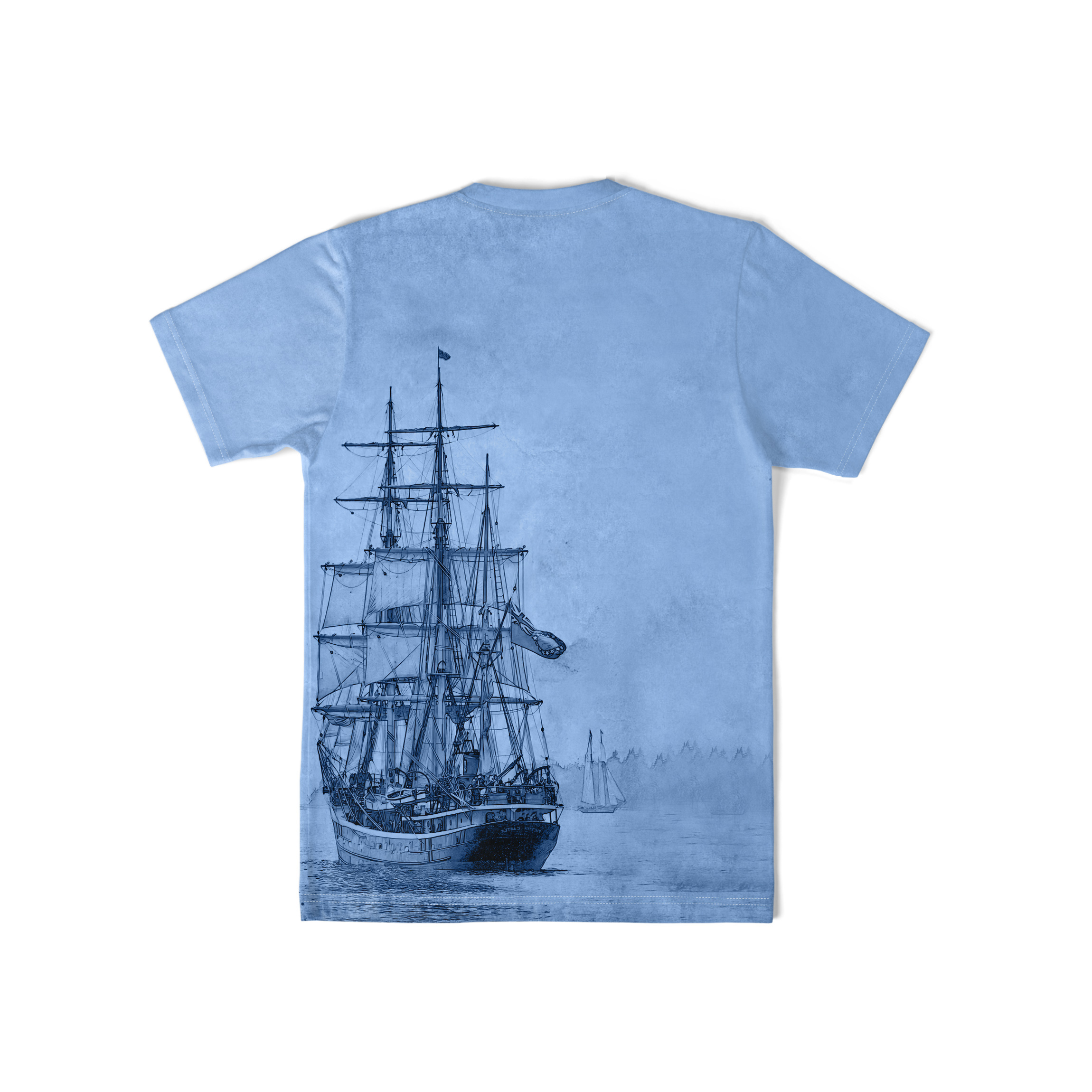 tees for men galleon sailing ship print t shirt casual short sleeve tshirt for summer spring fall tops as gifts details 6